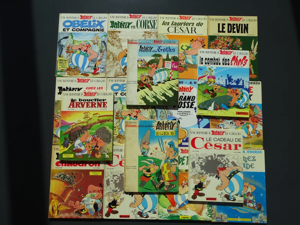 17 Franse; waarbij eerste drukken; stripverhalen "Asterix"