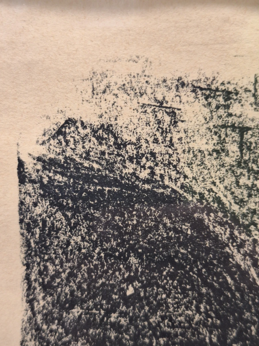“Wachtende” - gesigneerde krijtlithografie uit 1942 - Francine Somers (1923–2022) - foto 5