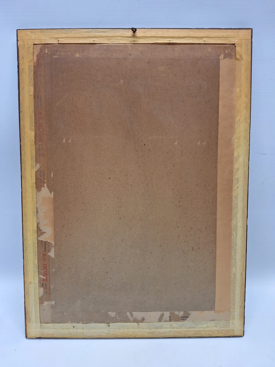 “Wachtende” - gesigneerde krijtlithografie uit 1942 - Francine Somers (1923–2022) - foto 10