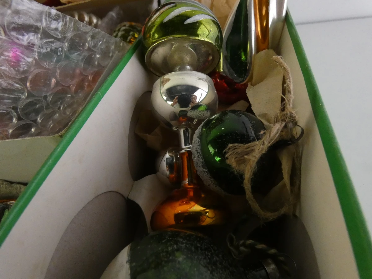 Set vintage kerstballen - foto 8