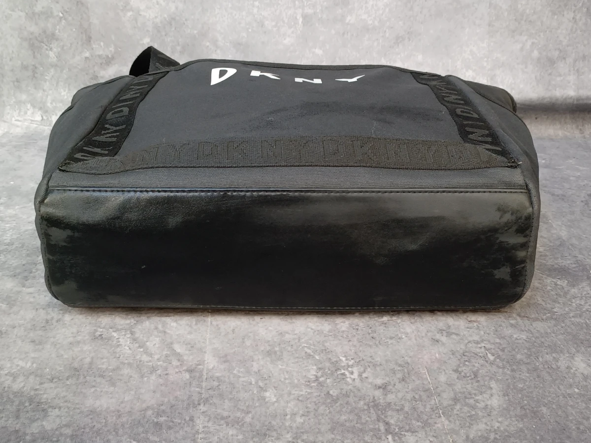 DKNY Zwarte Tote bag / schoudertas met logoband - foto 6