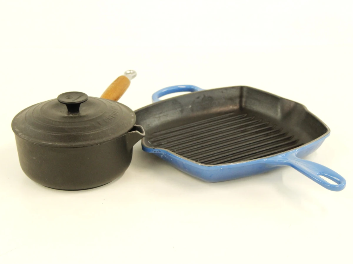 Le Creuset gietijzeren grillpan en steelpan set - foto 8