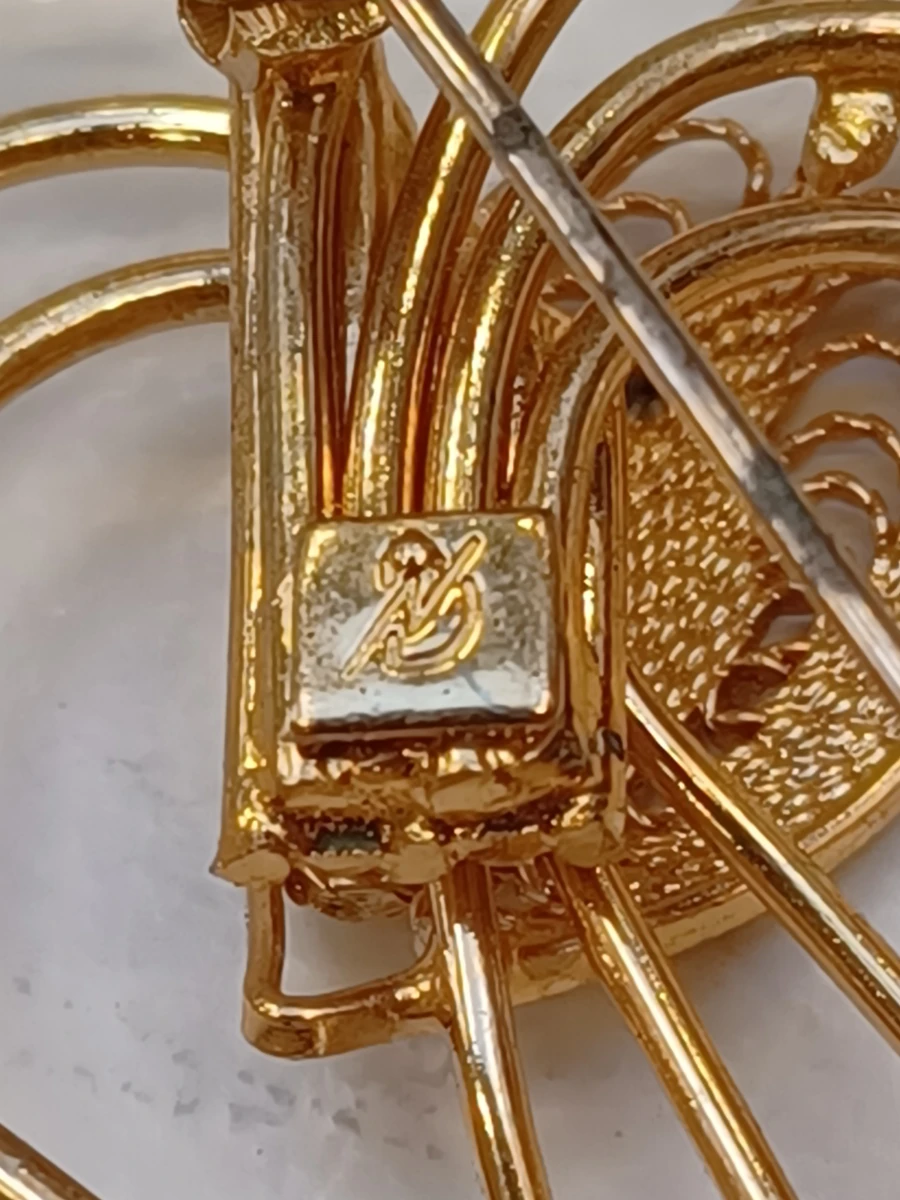 Vintage parelketting met bijbehorende broche - foto 10