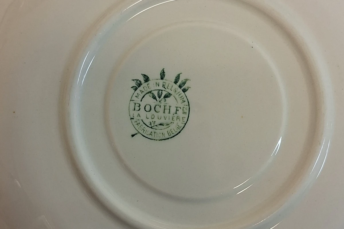 Set vintage Boch servies met bordjes en kopjes - foto 6