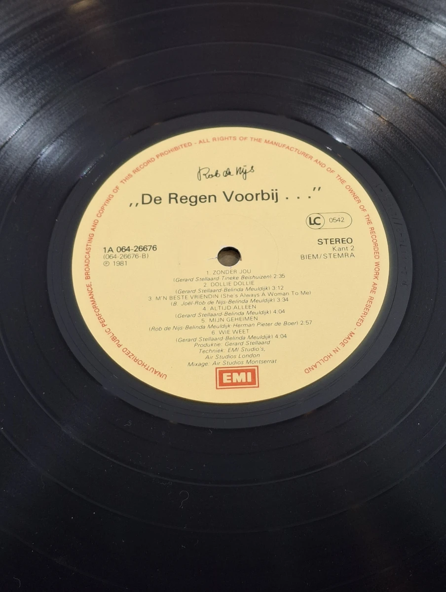 Verzameling van 7 vinylplaten Rob de Nijs met hoes - foto 4