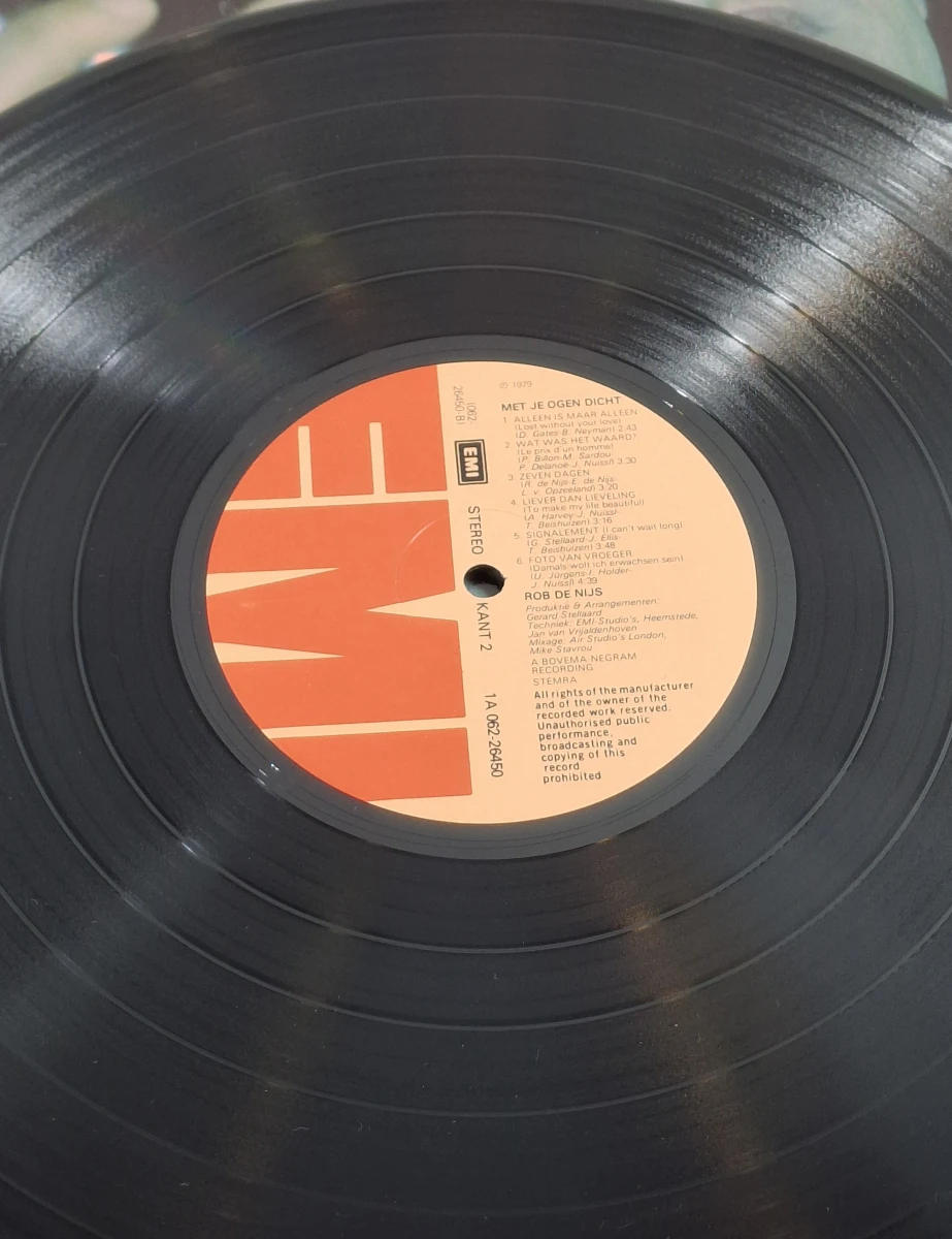 Verzameling van 7 vinylplaten Rob de Nijs met hoes - foto 8