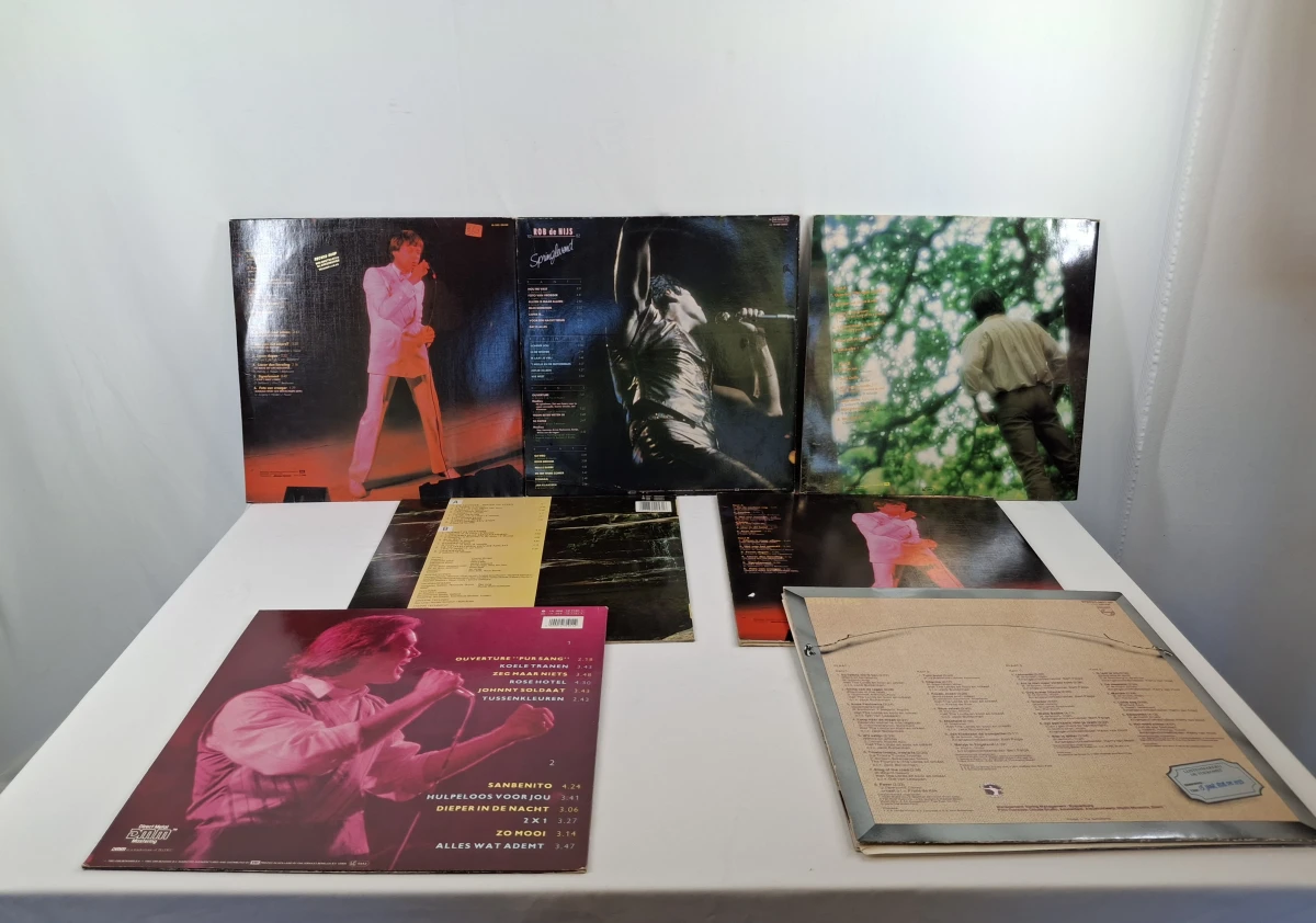 Verzameling van 7 vinylplaten Rob de Nijs met hoes - foto 2