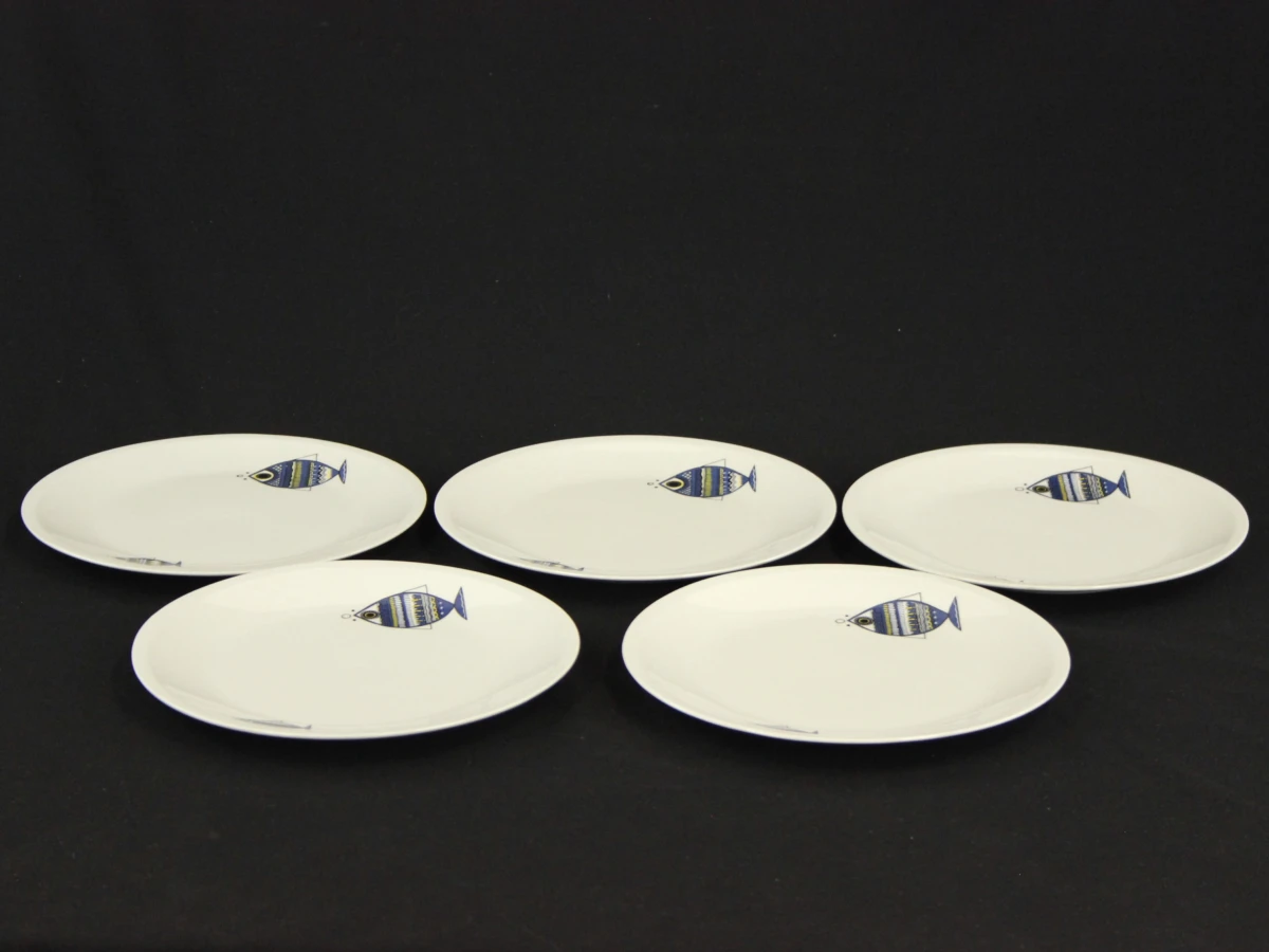 16 delig Villeroy & Boch ‘Viking’ vissservies - jaren ’60-’70 - foto 4