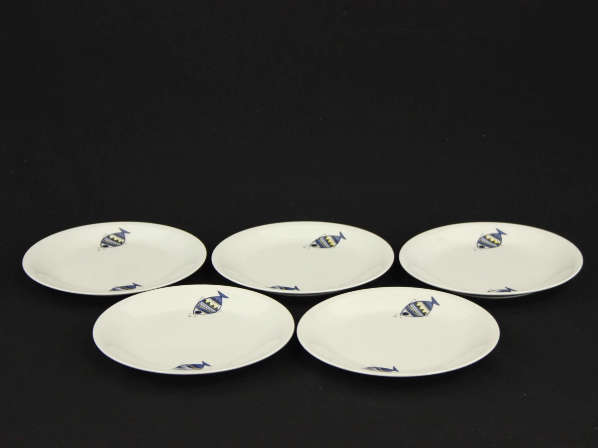 16 delig Villeroy & Boch ‘Viking’ vissservies - jaren ’60-’70 - foto 6