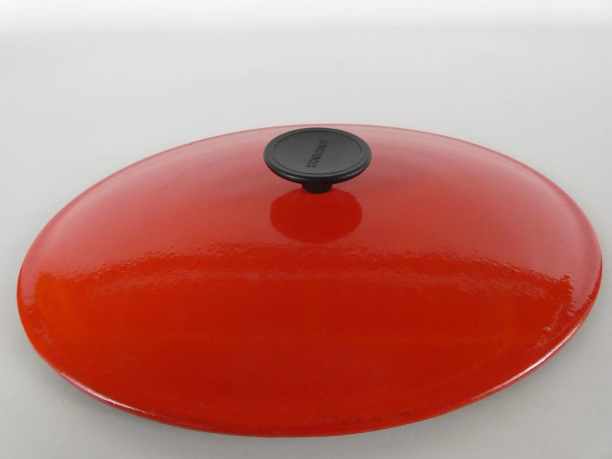 Vintage Cousances Cocotte – Oranje Gietijzer - foto 7