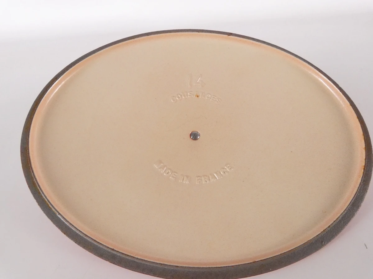 Vintage Cousances Cocotte – Oranje Gietijzer - foto 10