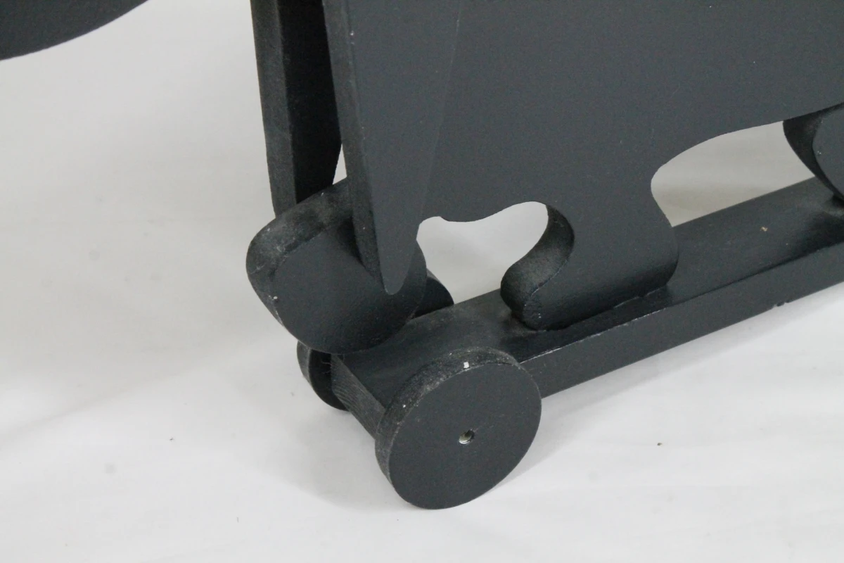 Vintage houten trekfiguur: Teckel - foto 3