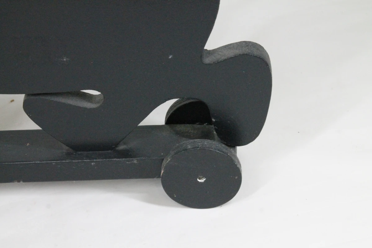 Vintage houten trekfiguur: Teckel - foto 4