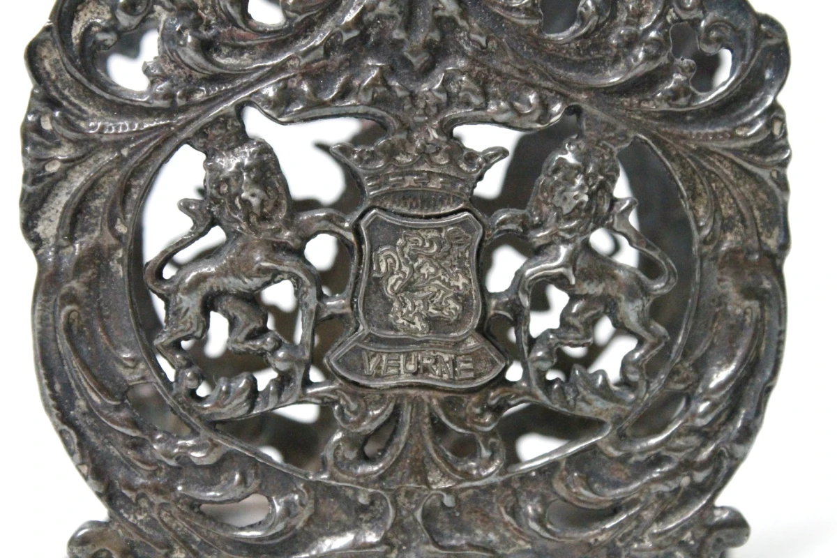 Antiek metalen brievenstandaard - foto 2