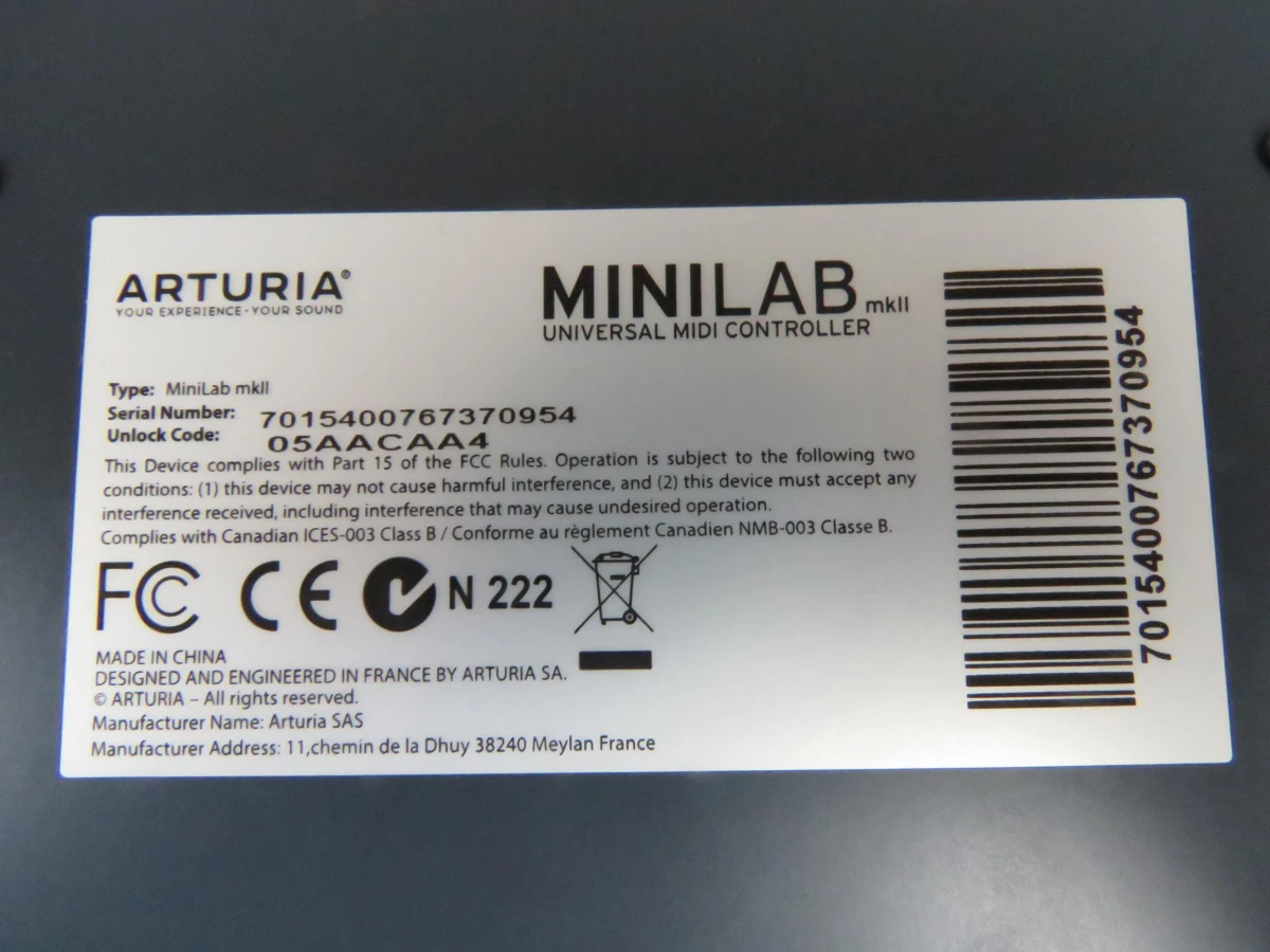 Arturia minilab mkII USB midi controller - foto 7