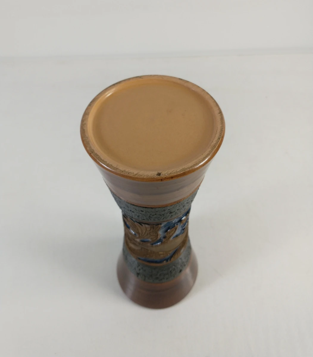 Bijzondere vintage keramische vaas met reliëf, ca. 1960-1975 - foto 6