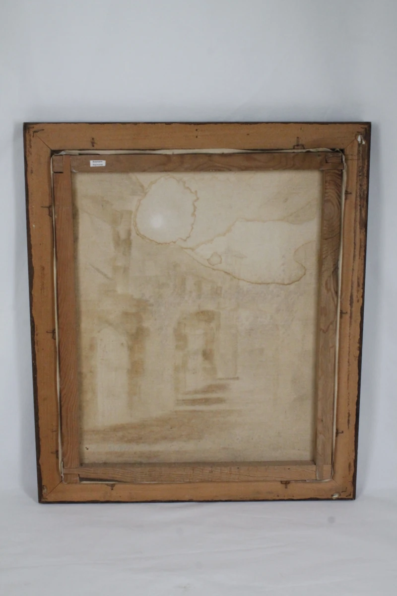 Olieverfschilderij van een mediterraan dorpsgezicht - foto 6