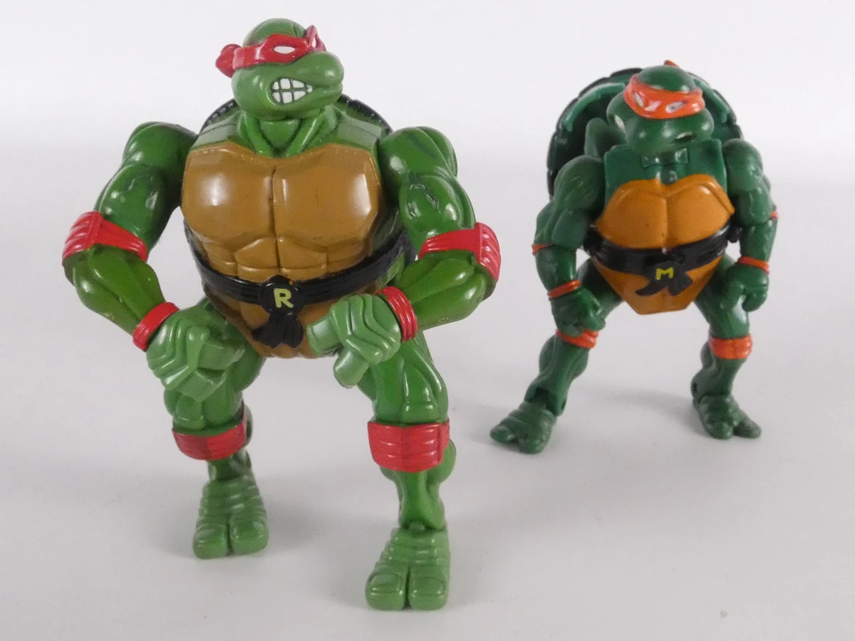 Teenage Mutant Hero Turtles speelgoedfiguren met VHS