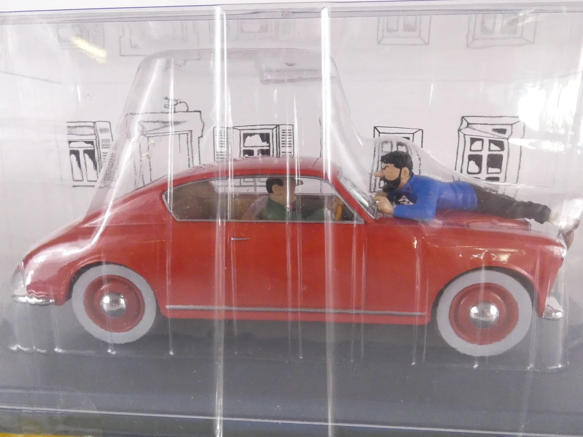 Set van 3 Tintin modelauto's in schaal 1/24 in displaybox(OVP)