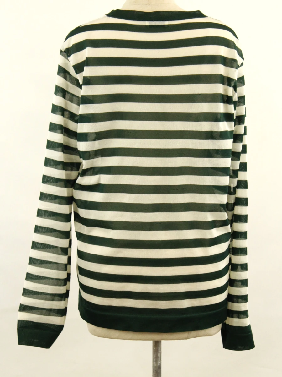 Dries Van Noten gestreepte, licht transparante top - XS / oversized fit - foto 6
