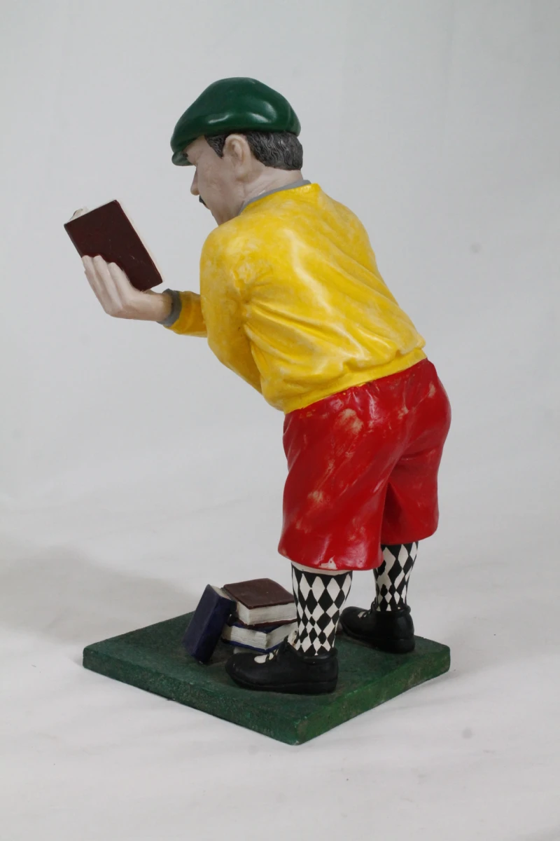 Vintage golfer karikatuurbeeldje - foto 2