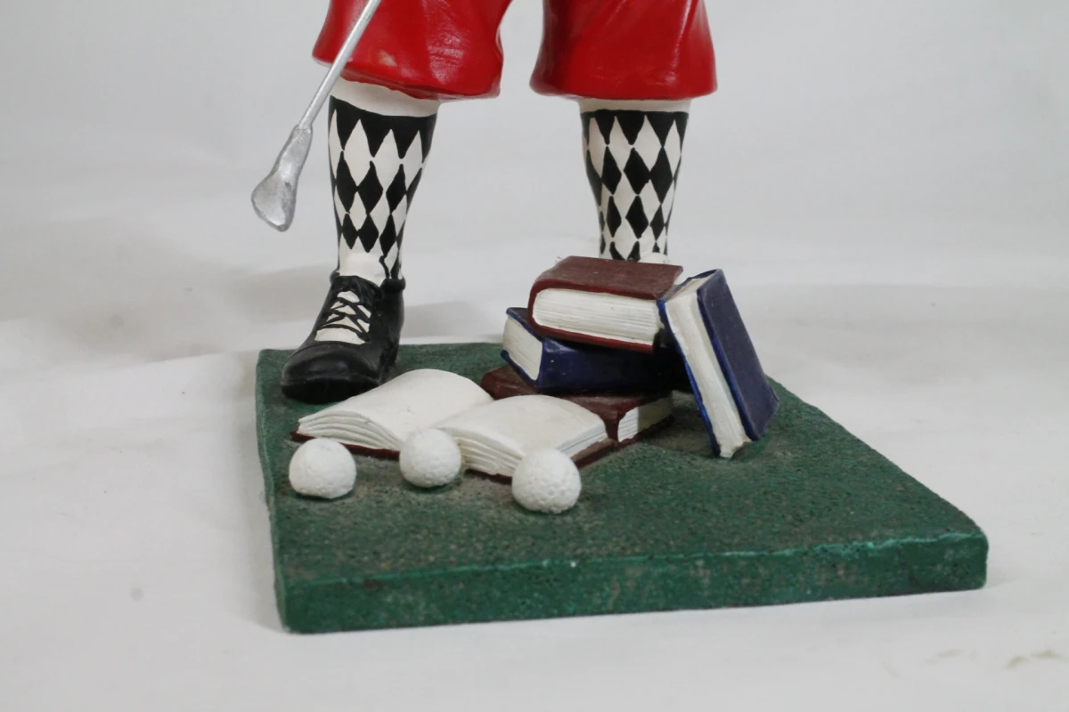 Vintage golfer karikatuurbeeldje - foto 5