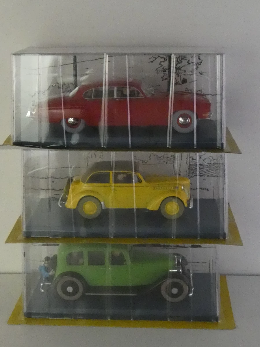 Set van 3 Tintin modelauto's in schaal 1/24 in originele verpakking(OVP)