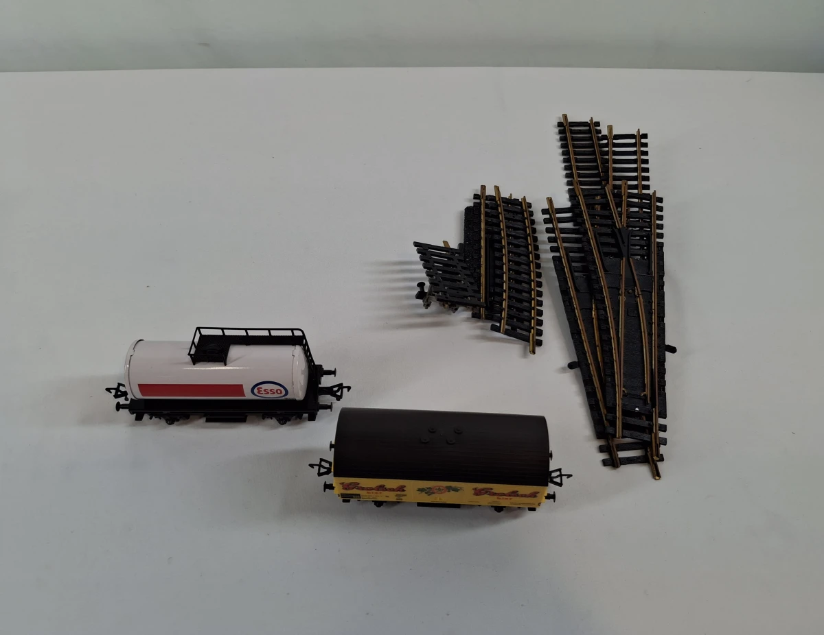 Fleischmann HO modeltrein set met rails en accessoires - foto 11