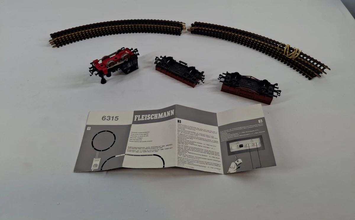 Fleischmann HO modeltrein set met rails en accessoires - foto 14