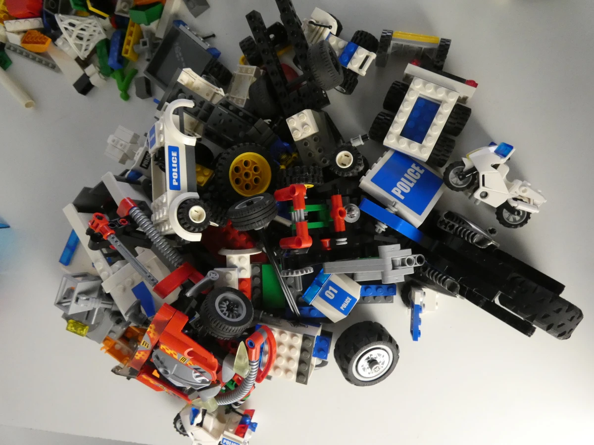 Grote verzameling gebruikte LEGO bouwstenen en figuren(ca. 5 kg.)