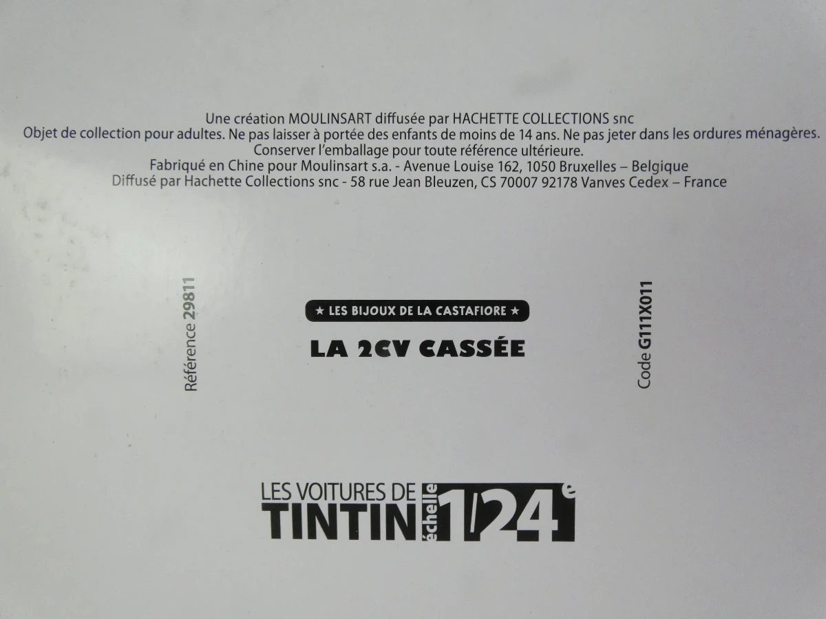 Kuifje – Officiële Autocollectie Les Voitures de Tintin -  Sealed