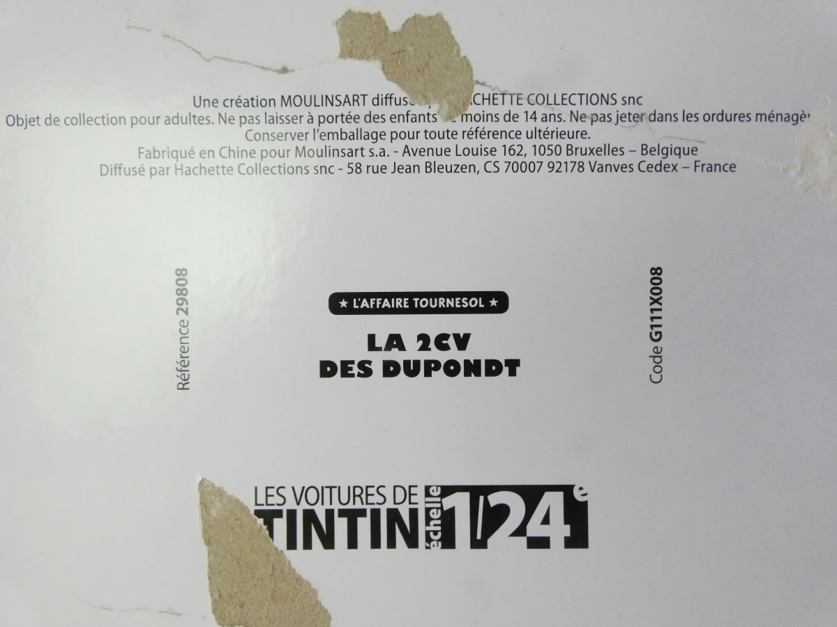 Kuifje – Officiële Autocollectie Les Voitures de Tintin -  Sealed