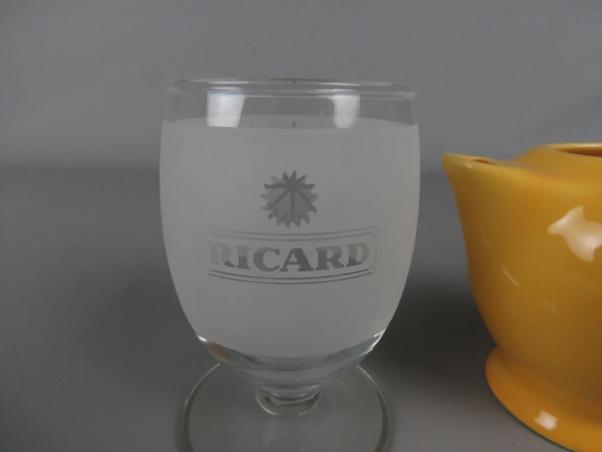 2 Ricard glazen en schenkkan - foto 2