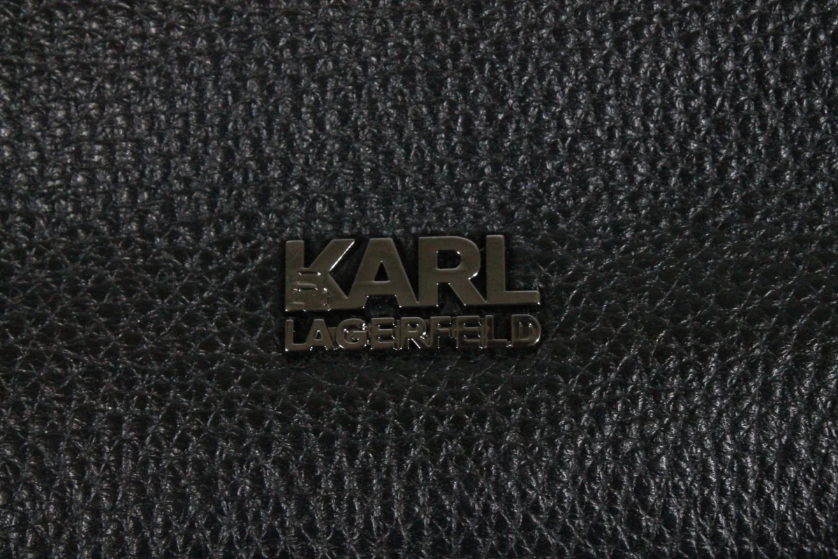 Stijlvolle leren schoudertas - Karl Lagerfeld - foto 5