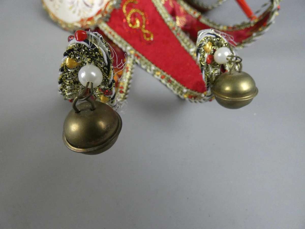 Venetiaans Jolly masker met punten en bellen - foto 7