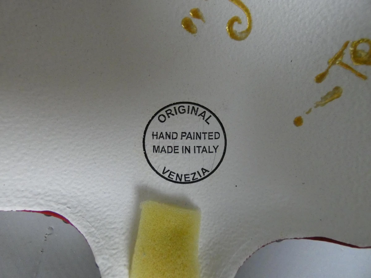 Venetiaans Jolly masker met punten en bellen - foto 4