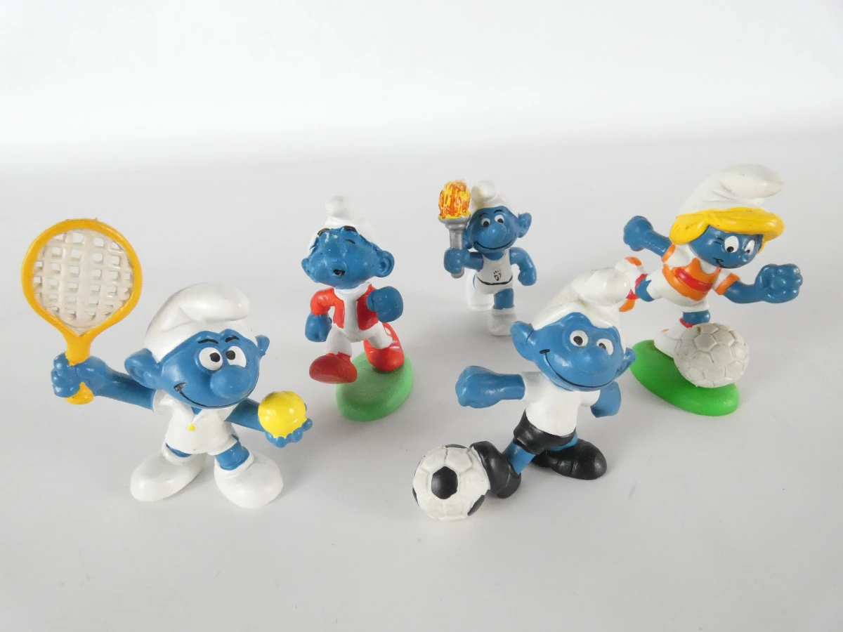 28 vintage Smurfen beeldjes