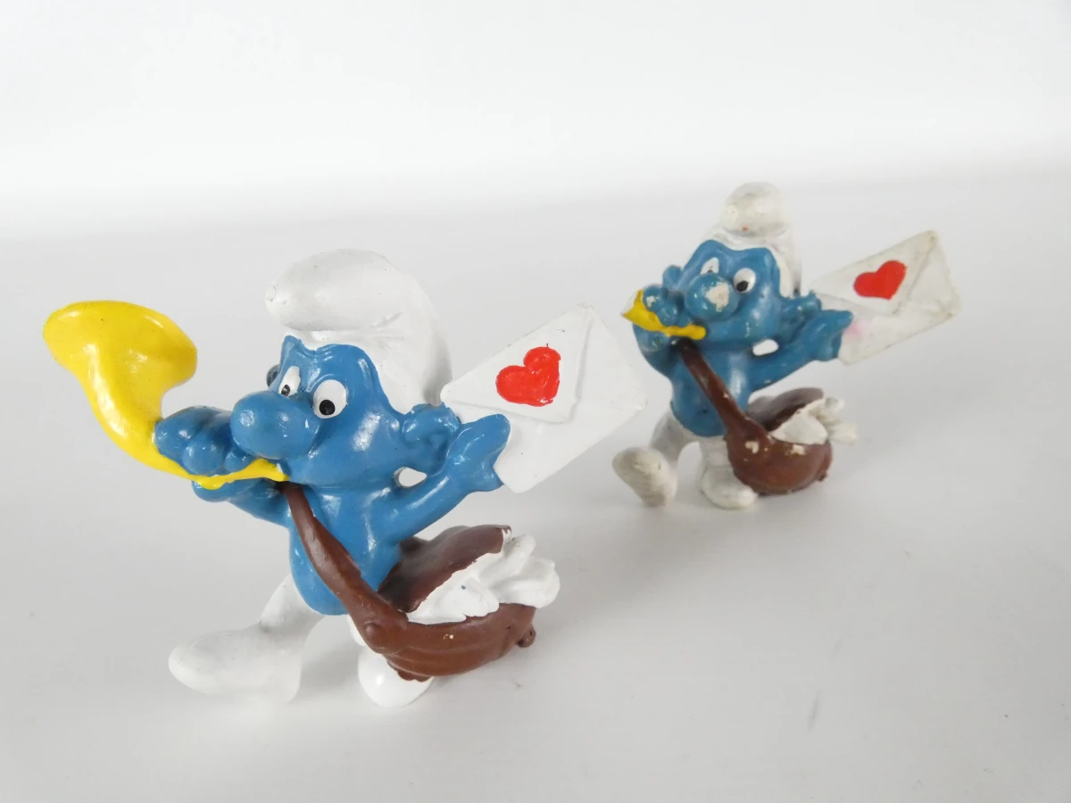 28 vintage Smurfen beeldjes
