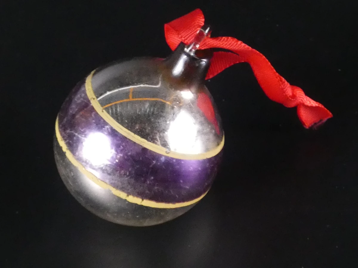 8 vintage Ajeko kerstballen, diverse vormen en kleuren - foto 6