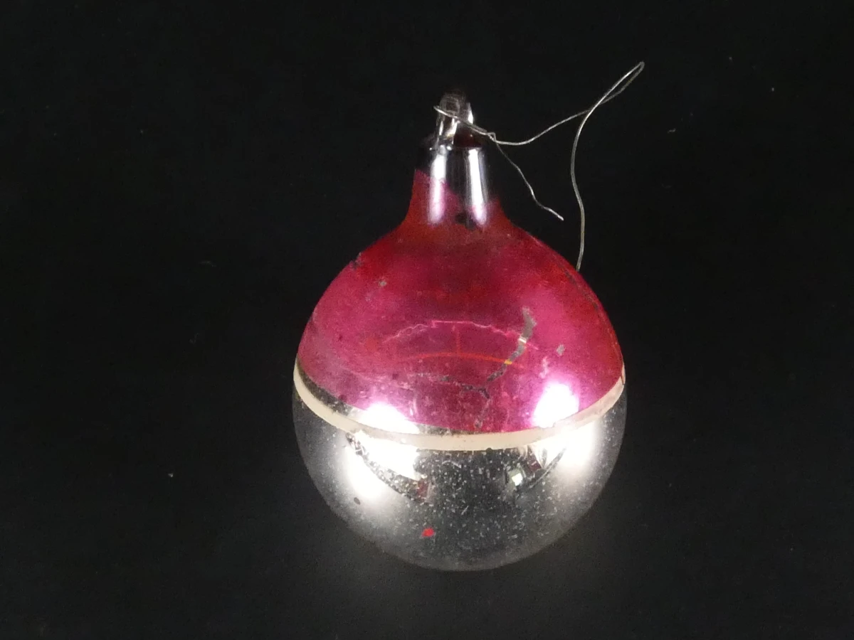 8 vintage Ajeko kerstballen, diverse vormen en kleuren - foto 7