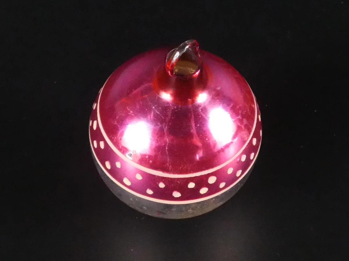 8 vintage Ajeko kerstballen, diverse vormen en kleuren - foto 8