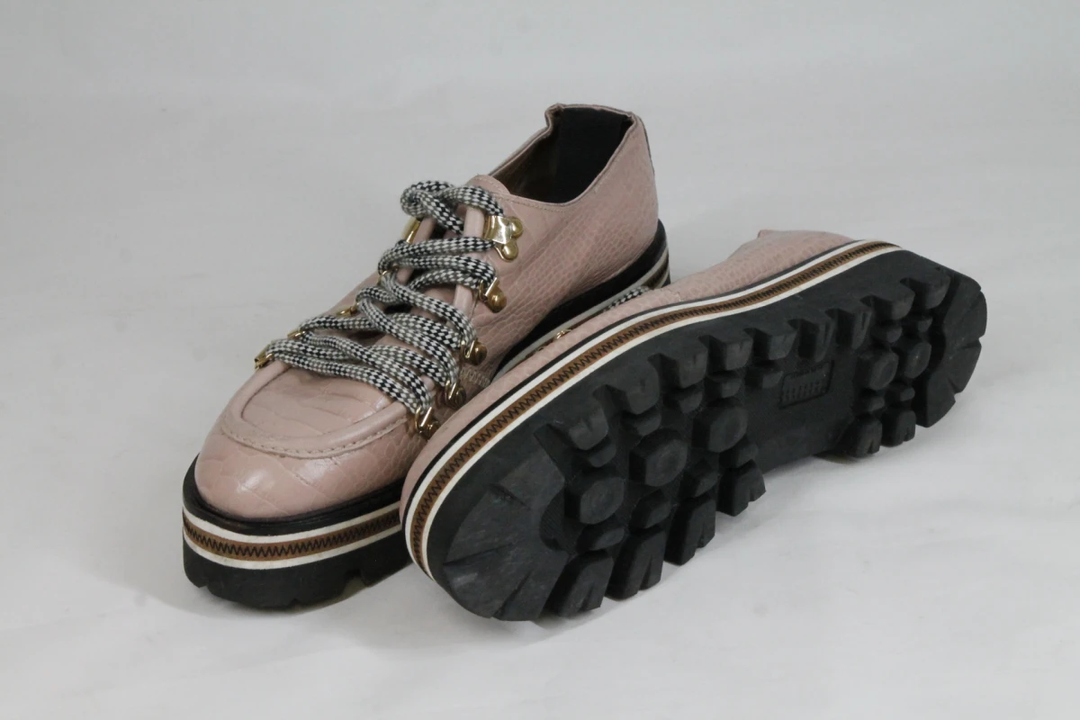 Roze dames veterschoenen - Fratelli Rossetti - Maat 38 - foto 2