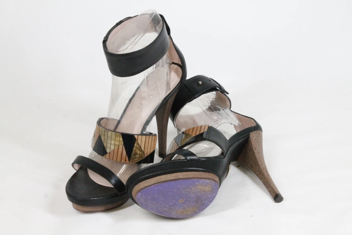 Elegante platform-sandalen met hoge hak - Miezko - Maat 39 - foto 3