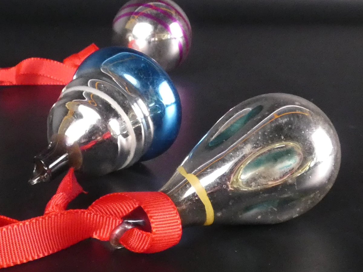 Set van 5 vintage kerstballen, Ajeko - foto 5
