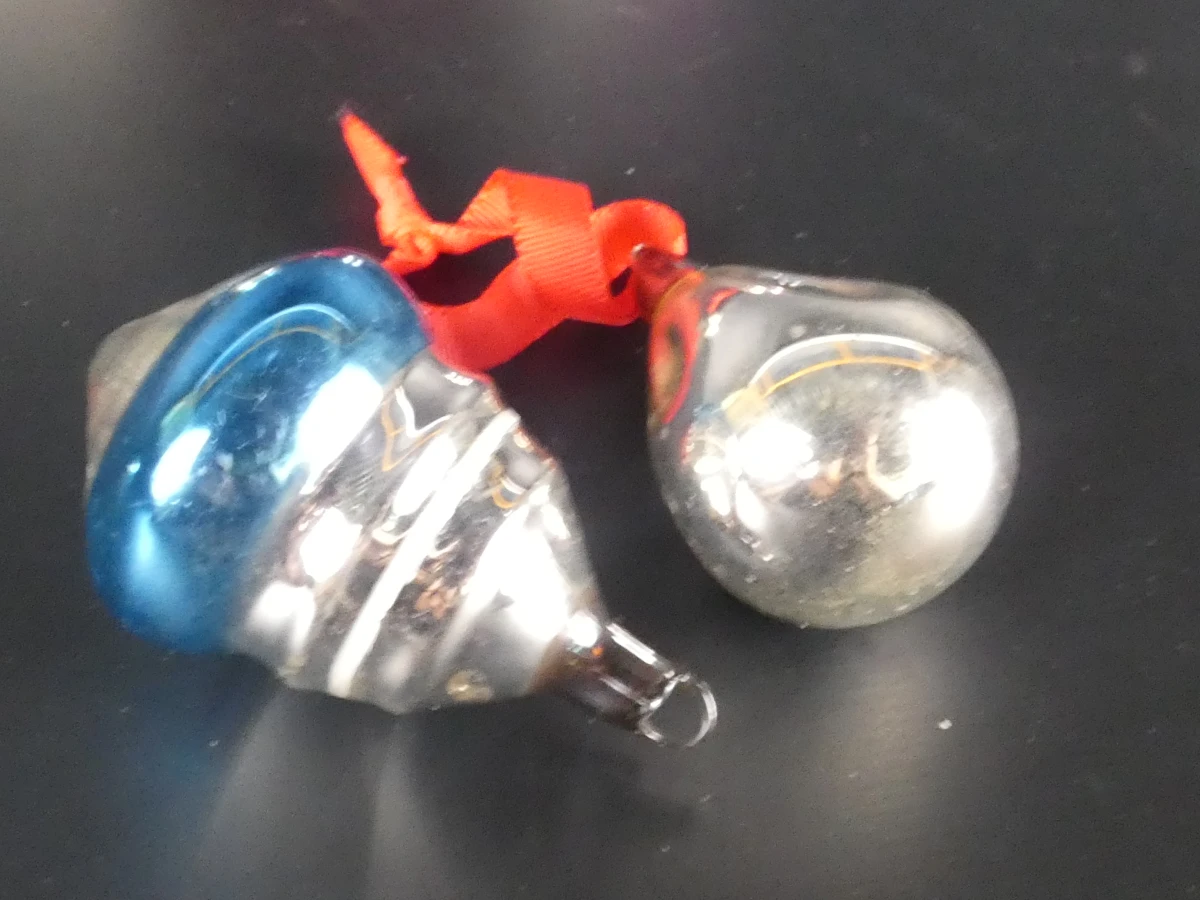 Set van 5 vintage kerstballen, Ajeko - foto 7