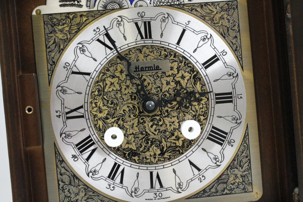 Vintage Franz Hermle mechanische tafelklok - foto 8