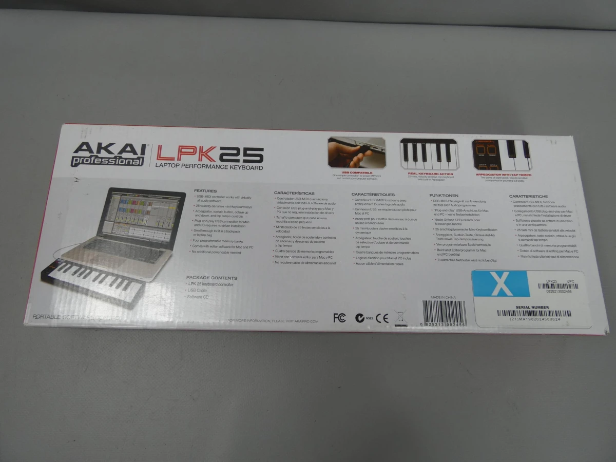 Akai Professional LPK25 USB MIDI-keyboard (ongetest) - foto 6