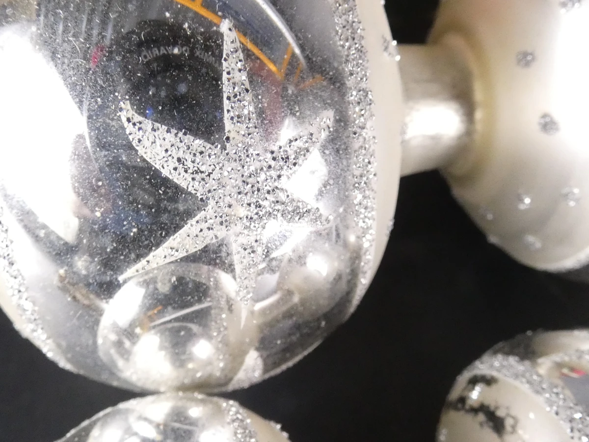 Set vintage kerstdecoratie en pieken - foto 5
