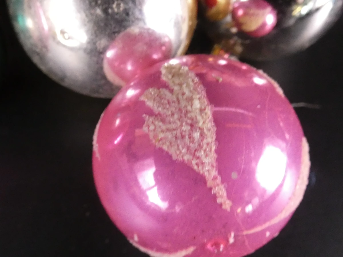 Set vintage kerstdecoratie en pieken - foto 14