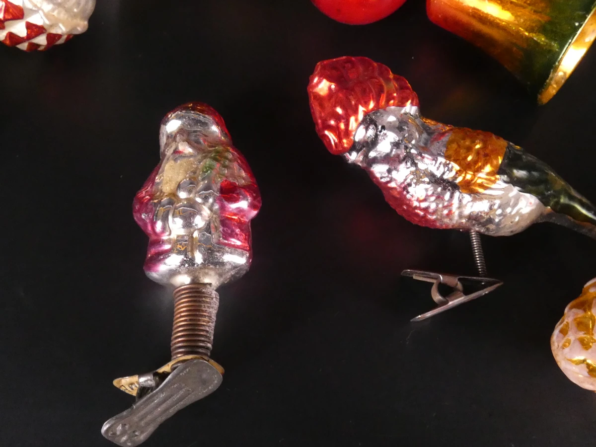 Set vintage kerstdecoratie en pieken - foto 22